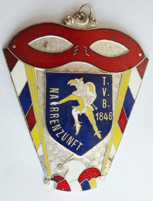 Alter Karnevalsorden Anhänger Medaille Narrenzunft TVB 1846 Biebrich Wiesbaden