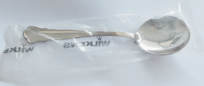 1 Tassenlöffel oder Sahnelöffel Wilkens Chippendale versilbert 90 - 15,5cm