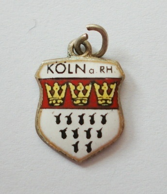 Köln Wappen Anhänger für Bettelarmband Silber 800 Andenken