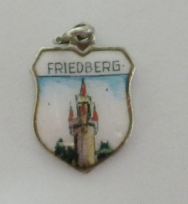Friedberg Adolfsturm Anhänger für Bettelarmband Silber 800 Andenken