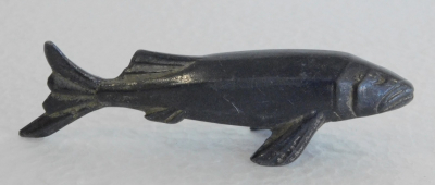 Seltenes altes Art Deco Messerbänkchen Fisch versilbert in Art von Christofle