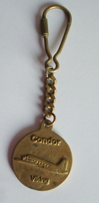 Alter Schlüsselanhänger 30 Jahre Condor Viking Werbung
