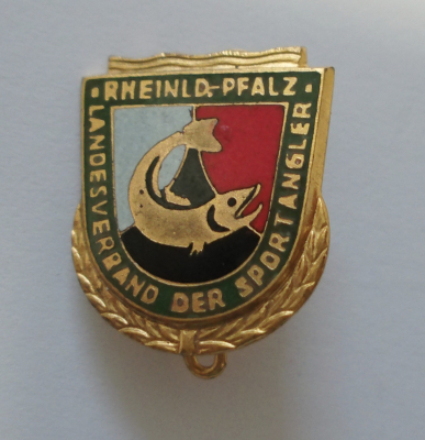 Alte Nadel Abzeichen Landesverband der Sportangler Rheinland Pfalz