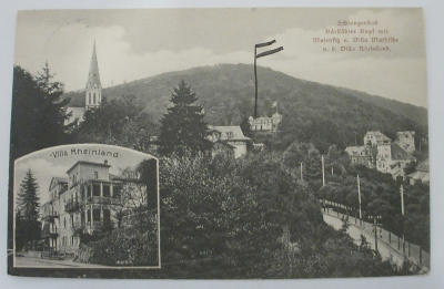 Alte PK AK Schlangenbad Bärstädter Kopf Villa Mathilde Villa Rheinland 1903