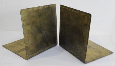 Art Deco Messing Buchstützen Eva von Stössel Nr. 32