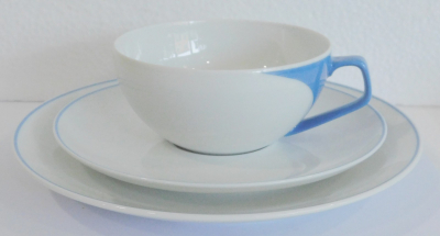 Tee Gedeck Rosenthal TAC Gropius Mc Millen Bauhaus Hommage II Bayer weiß-blau