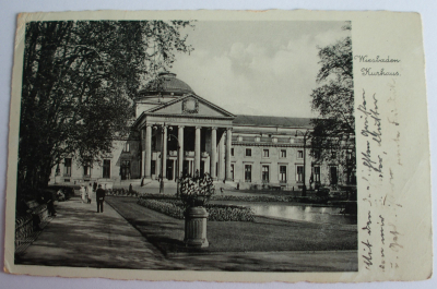 Alte PK AK Wiesbaden Kurhaus 1939 Stempel Schierstein
