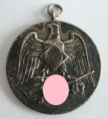 Alte Schützenmedaille Adler Schießscheibe 1936 37 vers.
