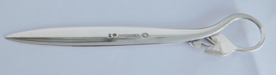 Art Deco Brieföffner Silber Johannes Siggaard Denmark 1937 Handarbeit 18,3cm