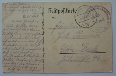Alte PK Helft uns fliegen zeichnet Kriegsanleihe Feldpost 1917 I. WK