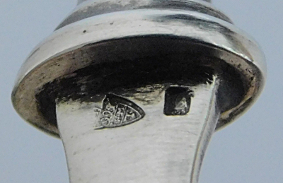 Jugendstil Art Deco Brieföffner Silber 925 Topazio Portugal 17,2cm 18,17g