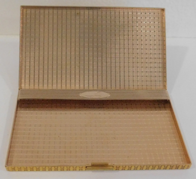 Vintage Zigarettenetui o. ä. Evans Design goldf. Korb-/Flechtmuster 13,8x8x1,3