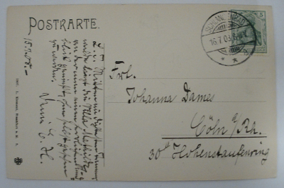 Alte PK AK Schlangenbad Bärstädter Kopf Villa Mathilde Villa Rheinland 1903