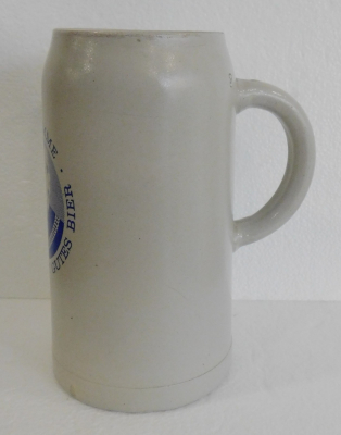 Großer seltener Steingut Bierkrug Brauerei Bremme 3 Liter - Werbung Deko