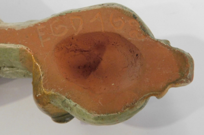 Altes Wandrelief Erzengel Michael farbig EGD 162 Emil Göbel Drolshagen 25cm