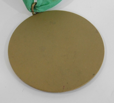 Alte Bronze Medaille Plakette Jagdspaniel Klub Landesgruppe Bayern Ø6cm