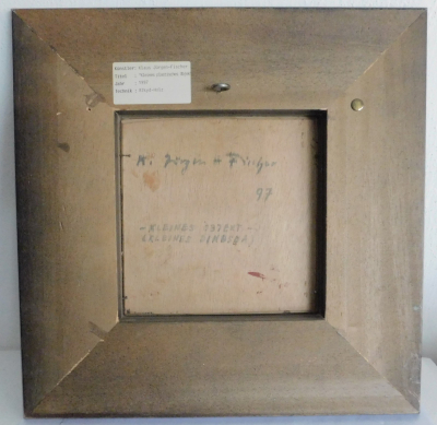 Orignal Bild Klaus Jürgen-Fischer Kleines plastisches Objekt Dingsda Alkyd-Holz