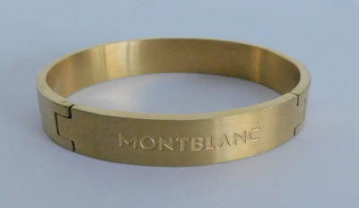 Edler Armreif Montblanc goldfarben 6,7x5,5cm