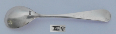 Miniaturlöffel Salzlöffel Lutz & Weiss Röschen Silber 800 3,6g 7cm