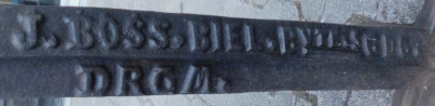 Alter Schuhmacher Amboss Zweibein Schustereisen J. Boss DRGM