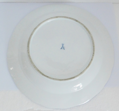 Wappenteller Meissen Wappen Bautzen Oberlausitz Teller Knaufzeit 2.Wahl Ø24,2cm