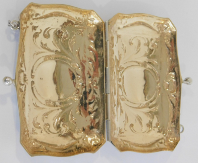 Seltenes altes Täschen Etui Geldbörse Silber 800 Schleissner & Söhne Hanau