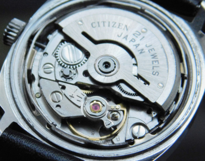 Vintage Herrenarmbanduhr Citizen Automatic 21 Jewels Datum Caliber 6001 3-3,1cm