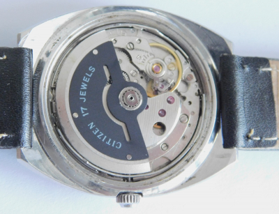 Vintage Herrenarmbanduhr Citizen Automatic 17 Jewels Datum Caliber 5470 3,7x4,2