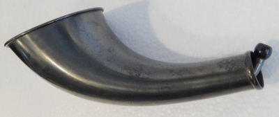 Original altes Hörrohr Hörverstärker Messing/Kupfer geschwärzt mit Hersteller