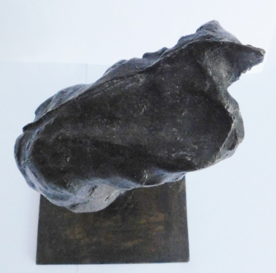 Abstrakt organische Bronze Skulptur Torso ? signiert VF HK ? 20,5cm