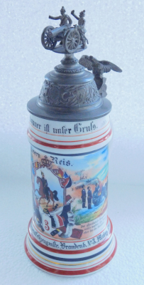 Reservistenkrug Kanonier Art Regt Generalfeldzeugmstr Brandenb 03 Mainz 1902-04