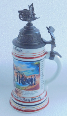 Reservistenkrug Kanonier Art Regt Generalfeldzeugmstr Brandenb 03 Mainz 1902-04