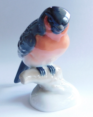 Porzellanfigur Dompfaff Gimpfel Rosenthal Nr. 1744 handgemalt 8cm