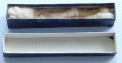 Altes Rollbandmaß Massband Funke Bäckerei-Geräte-Fabrik Langenberg Werbung