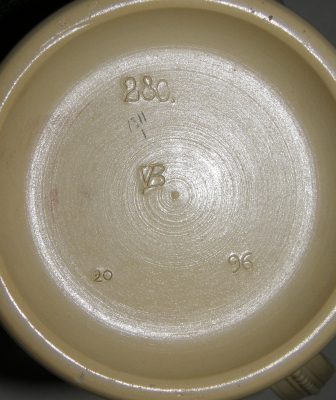 Original alter Studentenkrug 1896 Bonn 1897 Villeroy & Boch Mettlach 1/2Liter (N)