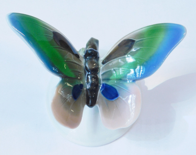 Porzellanfigur bunter Schmetterling Rosenthal Nr. 96 8,7x6,5cm (N)