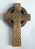 Irisches Bronze Kreuz Butzon & Bercker keltisch Knotenmuster 6,9x4,4cm #4