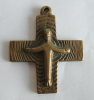 Kleines Bronze Kreuz Jesus 4,2x3,5cm #7