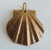 Kleiner Bronze Anhänger Muschel Jakobsmuschel 3,5cm