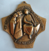 Bronze Kreuz Er ist auferstanden 8,8x8cm #13