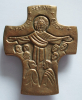 Bronze Kreuz Friede sei mit euch 8,7x7cm #16