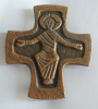 Bronze Kreuz Jesus 7,5x6,7cm #30