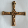 Bronze Kreuz Fische 10,5x9,5cm #34