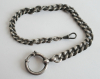 Uhrenkette Taschenuhrkette Rundpanzer Silber 800 - 23,3g - 26,5cm