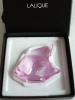 Kleine Glasskulptur Fisch Lalique France signiert rosa