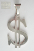 Großer Anhänger $ Zeichen Dollar Silber 925 Taipan 4,5x2,7cm 8,7g