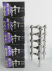 5 Design Kerzenleuchter Nagel Variante S22 chrom