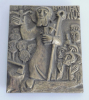 Bronze Plakette Relief Bonifatius Egino Weinert 9x7,5cm