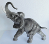 Naturgetreu ausgeformte Porzellanfigur Elefant Hutschenreuther Tutter 21cm