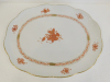 Große Platte Tablett Herend Apponyi orange 417/AOG oval 31,5x25cm
